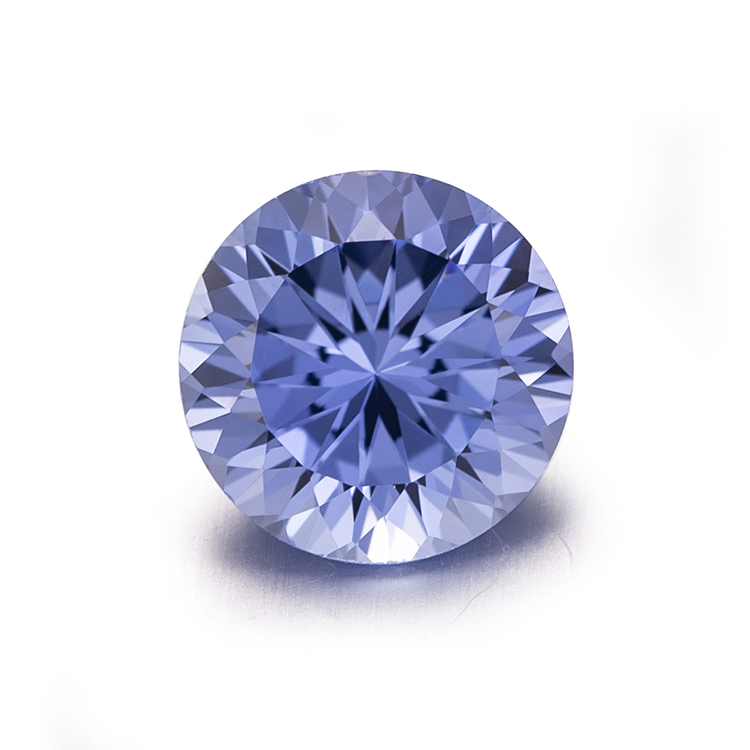 Messi Jewelry - Round Lab Grown Blue Sapphire Hydrothermal Blue Sapphire Stone Lab Created Blue Sapphire Lab Ruby & Sapphire 8