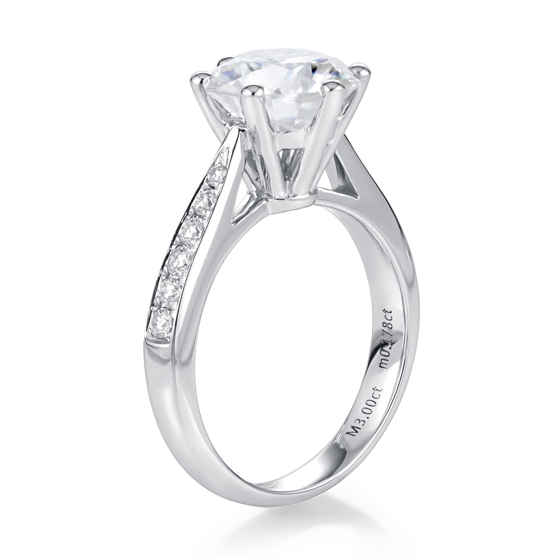 Barang Kemas Messi - Perhiasan Messi Cincin Perkahwinan Pertunangan Berlian Emas Putih Barang Kemas Wanita Bintang Permata Top Perhiasan Wanita Perhiasan St Moissanite Cincin Cincin 9