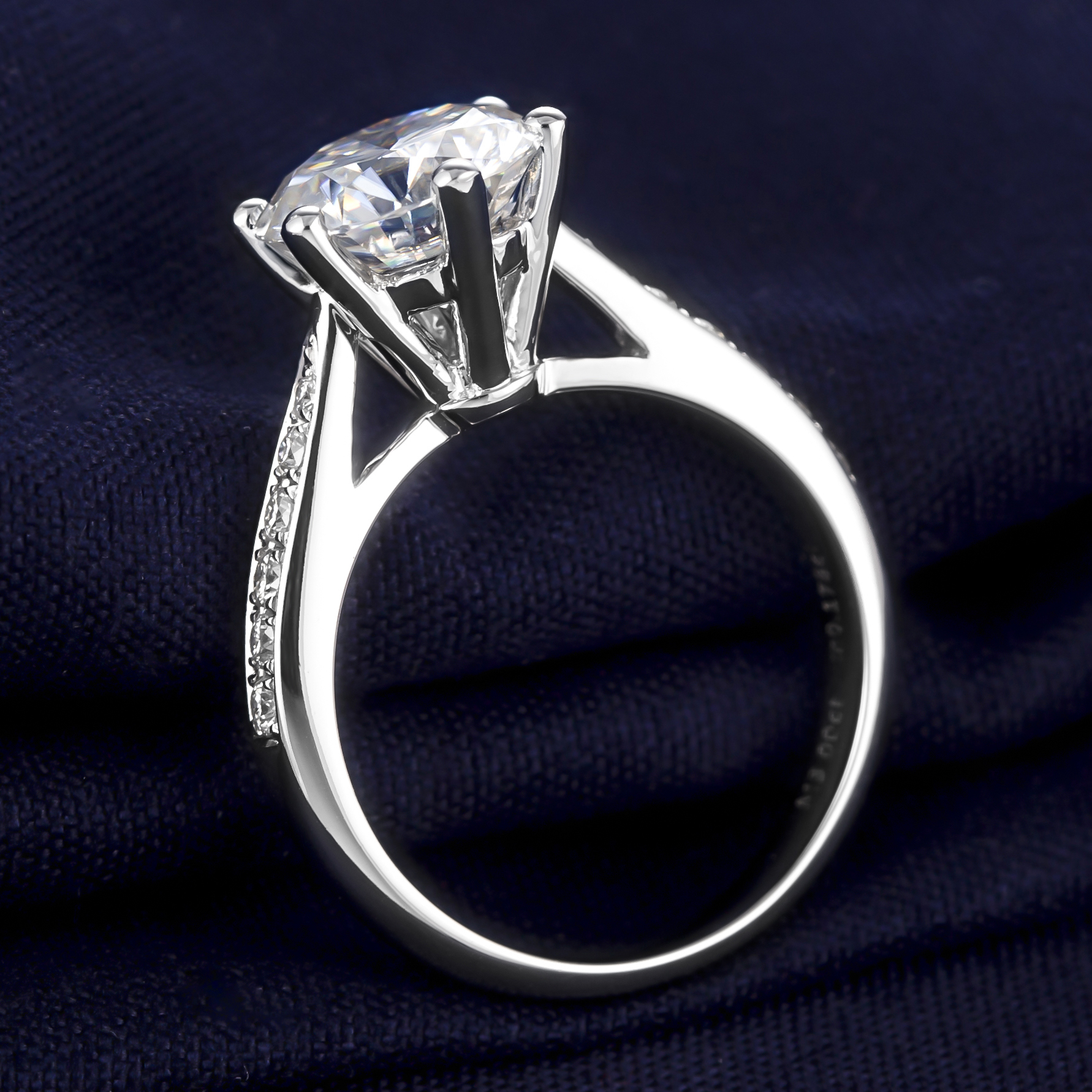 Barang Kemas Messi - Perhiasan Messi Cincin Perkahwinan Pertunangan Berlian Emas Putih Barang Kemas Wanita Bintang Permata Top Perhiasan Wanita Perhiasan St Moissanite Cincin Cincin 13