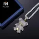 925 Silver Teddy Bear CZ Pendant Necklace - Man Made Diamond Rings 5