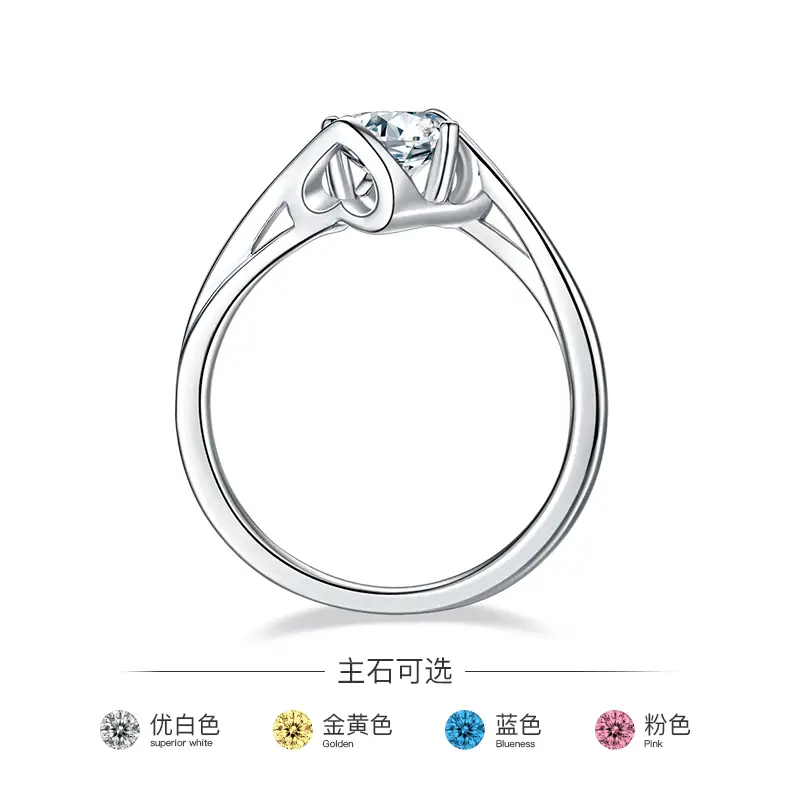 Fine Quality 925 sterling silver moissanite rings factory price | Messi Jewelry 3