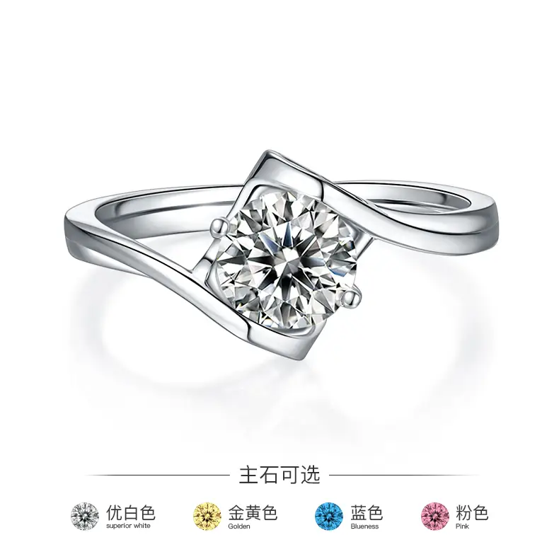 Fine Quality 925 sterling silver moissanite rings factory price | Messi Jewelry 4