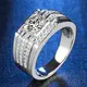 Cincin Moissanite Pria - GRA Bersertifikat, Tersedia Grosir 6