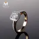 Custom rose gold moissanite band rings manufacturing Manufacturer | Messi Jewelry 5