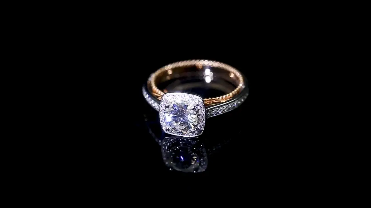 Custom rose gold moissanite band rings manufacturing Manufacturer | Messi Jewelry 2