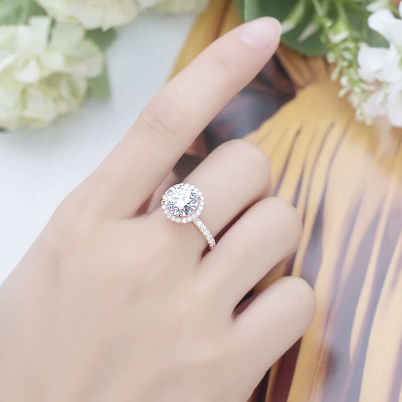 Jóias Messi - Jóias Messi MSR -597 Casamento de Halo Silver Halo 12