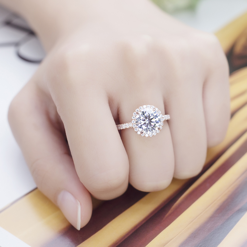 Jóias Messi - Jóias Messi MSR -597 Casamento de Halo Silver Halo 13