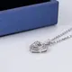 18K White Gold Heart-Shaped Lab-Grown Diamond Pendant Necklace 5
