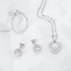 18K White Gold Heart-Shaped Lab-Grown Diamond Pendant Necklace 6
