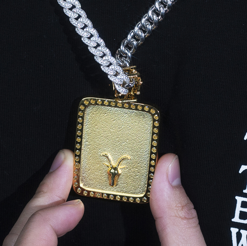 Messi Alahas - Hip hop N Letter 925 sterling silver moissanite pendant para sa lalaki Moissante Pendant 12