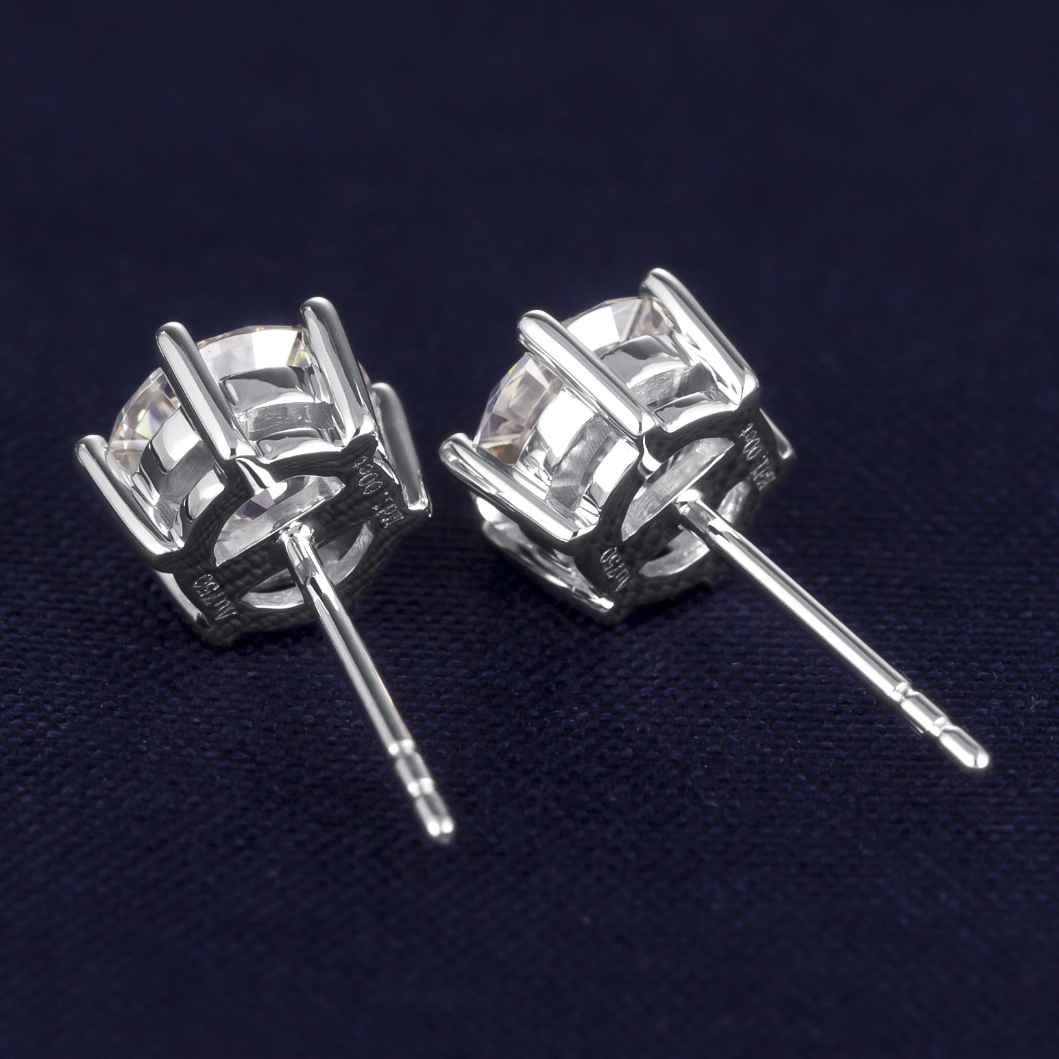 Messi Jewelry - Messi Jewelry MS-283 cheap price China manufacturer jewelry woman gift 18k 14k white gold diamond stud earrings Moissanite Gold Jewelry 9