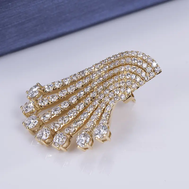 Messi Jewelry | Durable synthetic diamond earrings customized 6