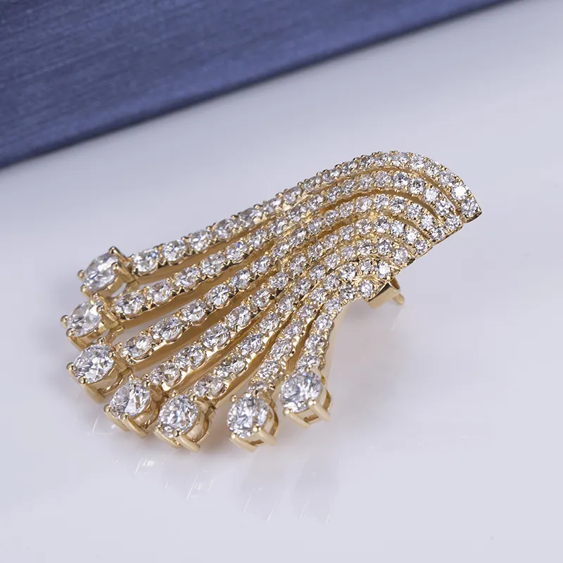 Messi Jewelry | Durable synthetic diamond earrings customized 6