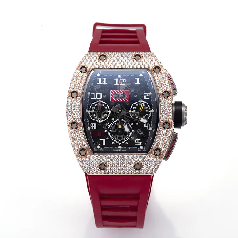Gioielli Messi - orologio da moissanite per diamanti hip hop hip hip hip hop orologio moissanite 1