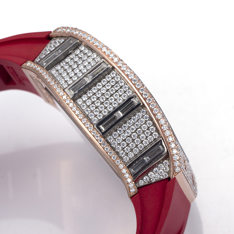 Messi Alahas - Custom Hip Hop Moissanite Diamond Mechanical Watch Moissanite Watch 13