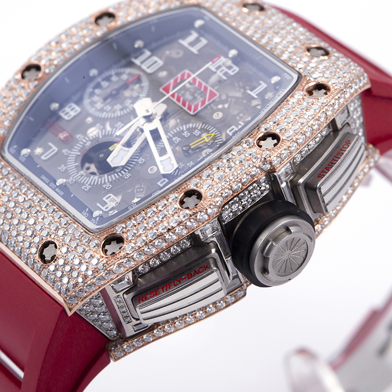 Messi Alahas - Custom Hip Hop Moissanite Diamond Mechanical Watch Moissanite Watch 11