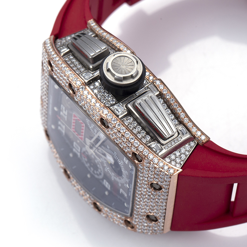 Messi Alahas - Custom Hip Hop Moissanite Diamond Mechanical Watch Moissanite Watch 14