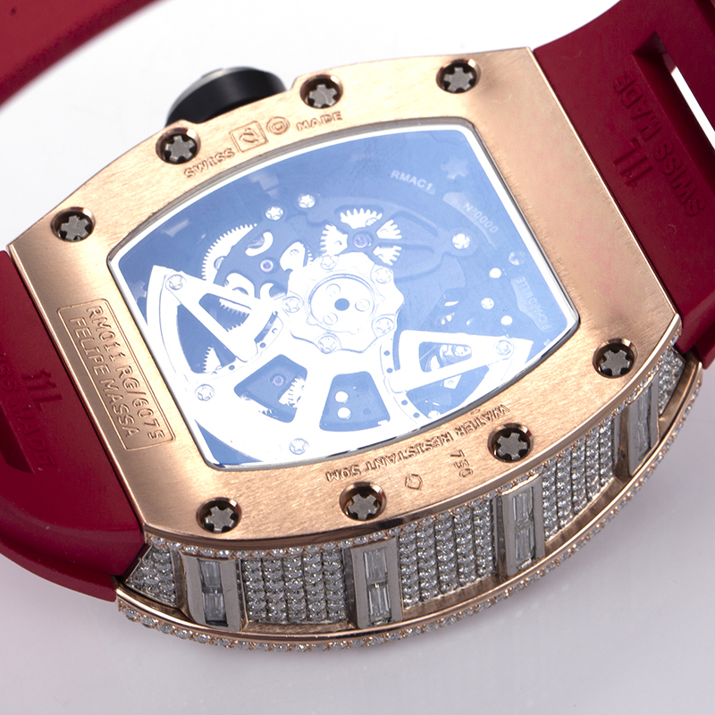 Messi Alahas - Custom Hip Hop Moissanite Diamond Mechanical Watch Moissanite Watch 12