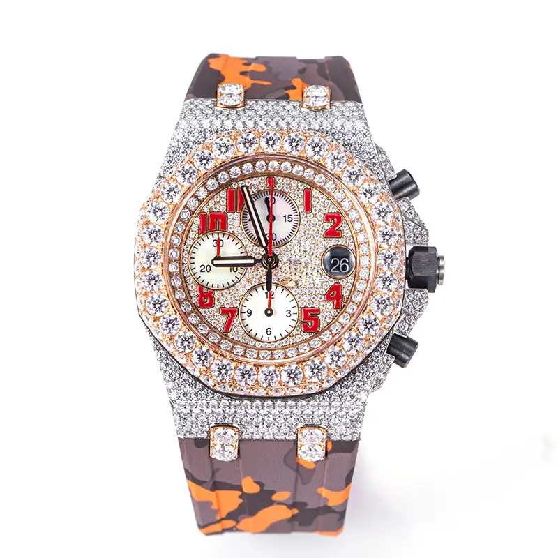 Gioielli Messi - Design speciale Hip Hop Moissanite Diamond Watch Moissanite 1