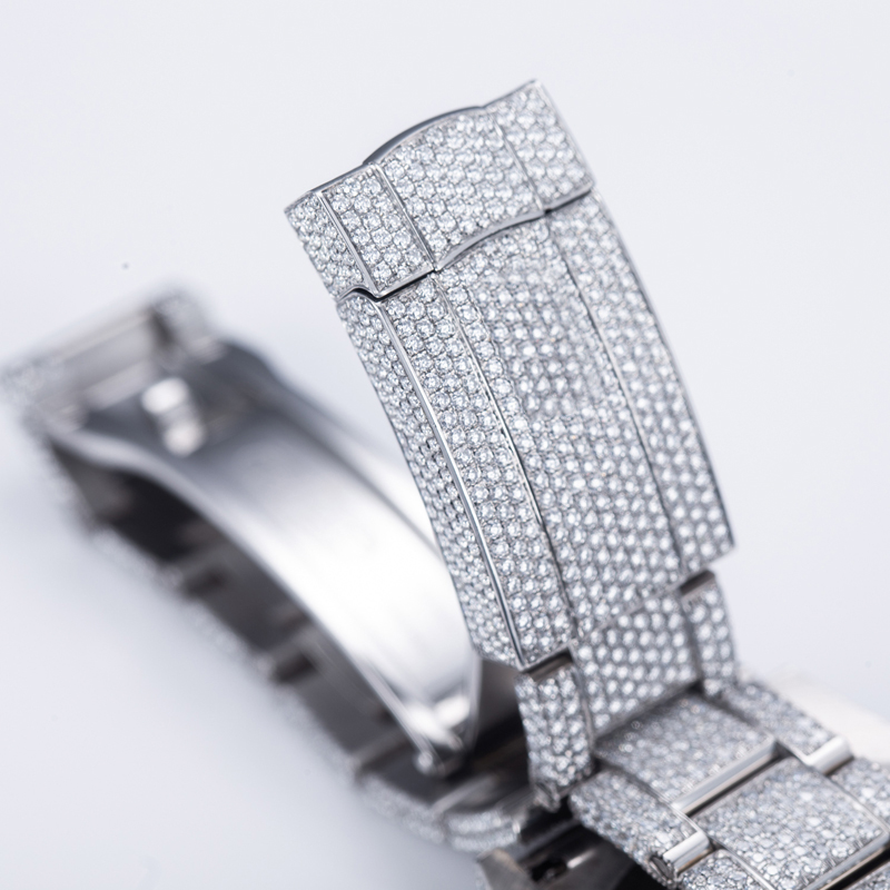 Messi Jewelry - Luxury Hip Hop Mens Lab Moissanite Diamond Watch Iced Out VVS Custom Moissanite Watch Moissanite Watch 15