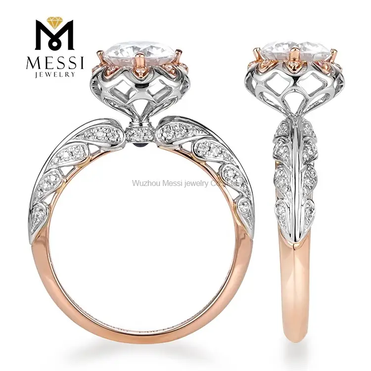 Messi Jewelry - Messi Jewelry Flower Moissanite Diamond Anghio 1