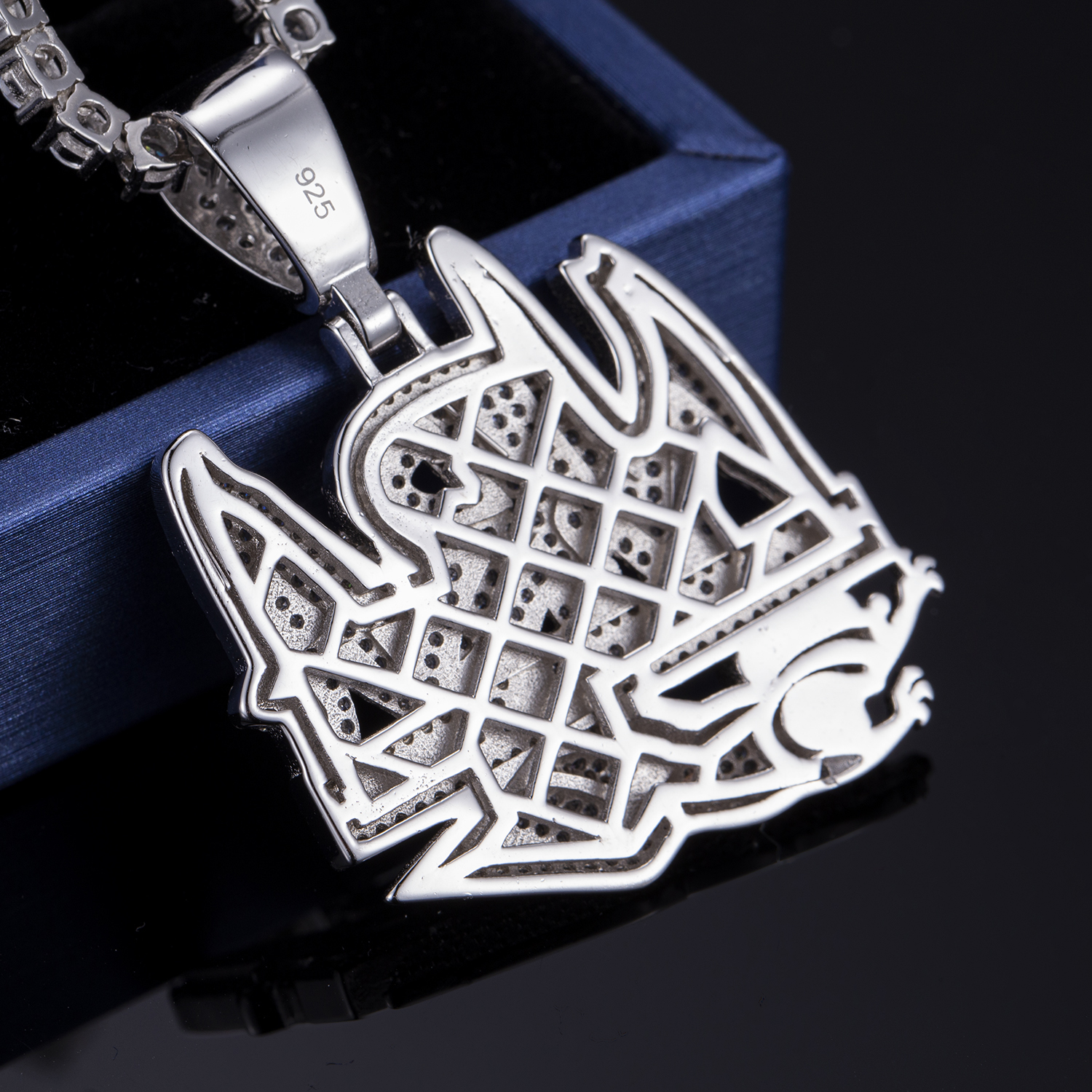 Messi Alahas - Messi Alahas cubic zirconia hip hop alahas sulat kwintas bling alang sa mga lalaki Moissante Pendant 10