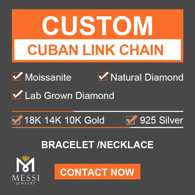 Hip hop Jewelry Moissanite Cuban Link Chain - High Quality Manufacturing Material 7