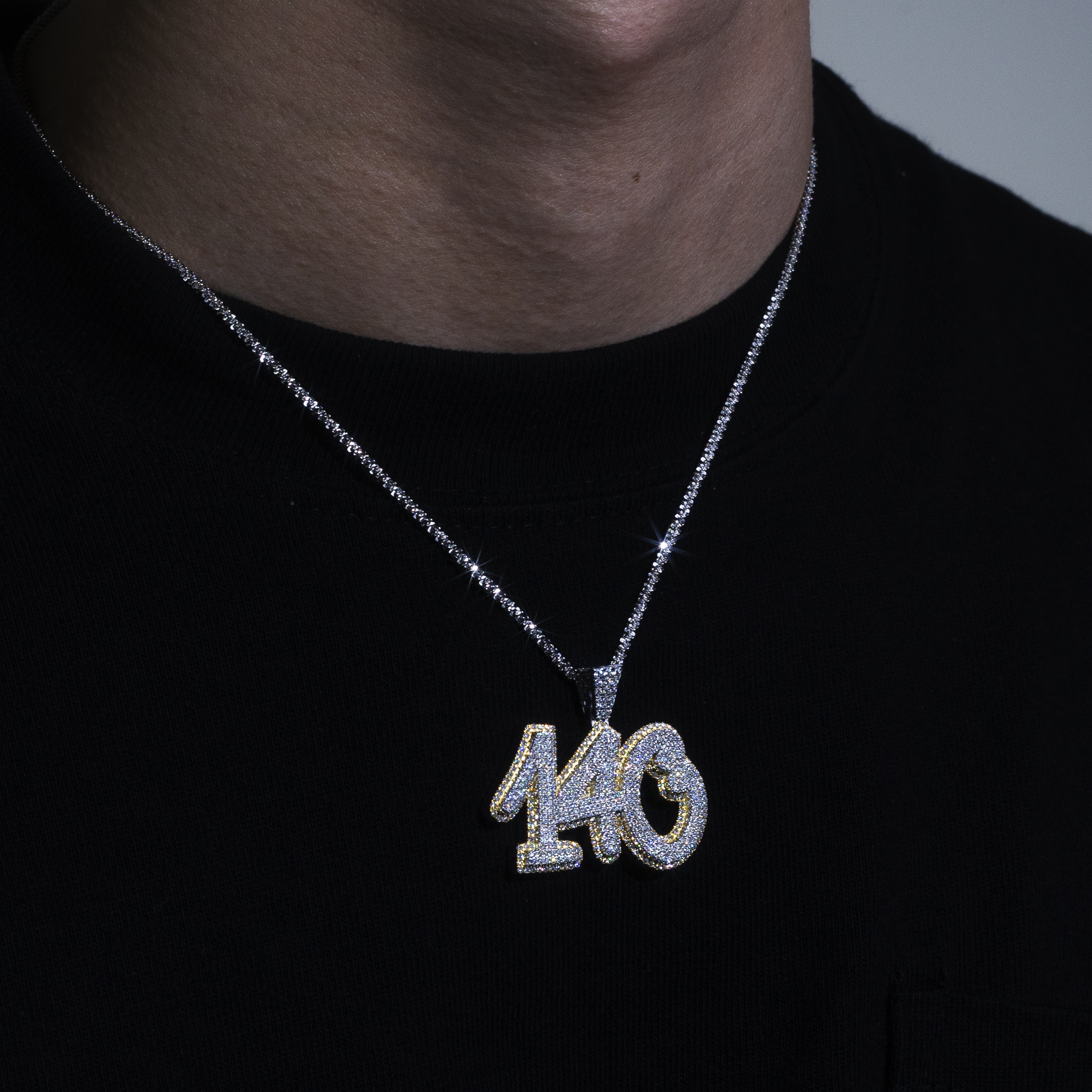 Messi Alahas - Messi Alahas ngalan hiphop 925sliver pendant customized moissanite DEF color VVS pendant Moissante Pendant1 9