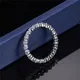 **MS-341 White Gold Pear Cut Moissanite Ring Set - Elegant Jewelry Piece** 7