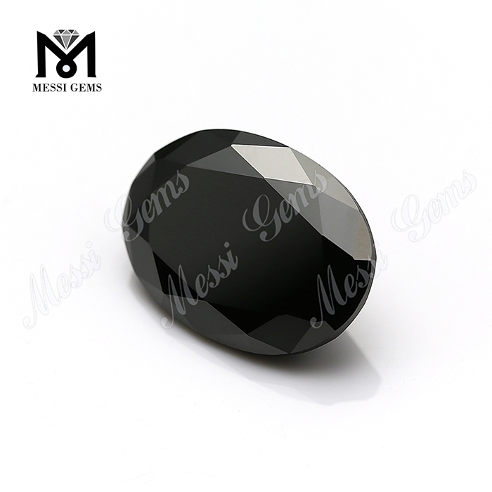 Messi Jewelry - Messi Jewelry oval shape black moissanite 8x10mm loose moissanite stones factory price gems in stock Oval 10