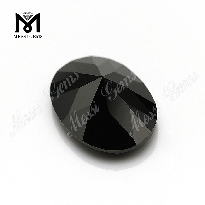 Messi Jewelry - Messi Jewelry oval shape black moissanite 8x10mm loose moissanite stones factory price gems in stock Oval 14