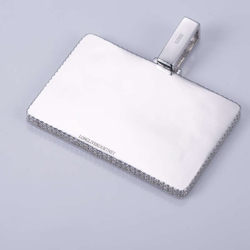 Messi Alahas - Messi Alahas Round Melee Moissanite 925sliver Pendant puti nga bulawan nga plated moissanite Pendant Necklace Alahas Moissante Pendant 11