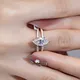 Customizable Rose Gold Moissanite Wedding Band 2