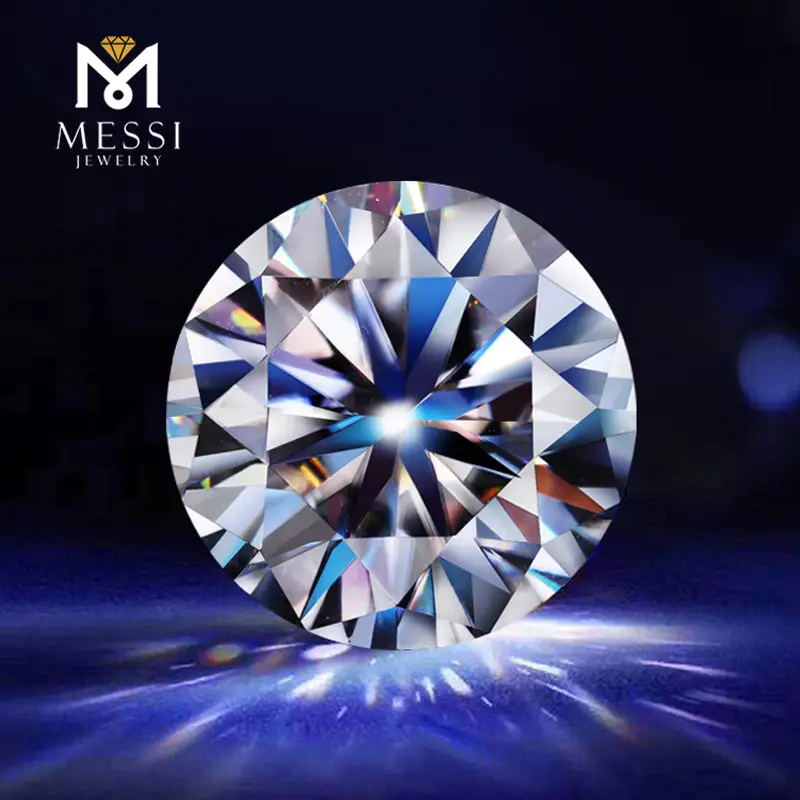 Gioielli Messi - Messi gioielli di alta qualità VVS VVS Def Prezzo all'ingrosso White Round Brilliant Cut Diamanti sciolti Moissanite Round 1