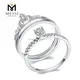 Messi Jewelry Moissanite Wedding Ring Set - 14k Gold Double Engagement 3