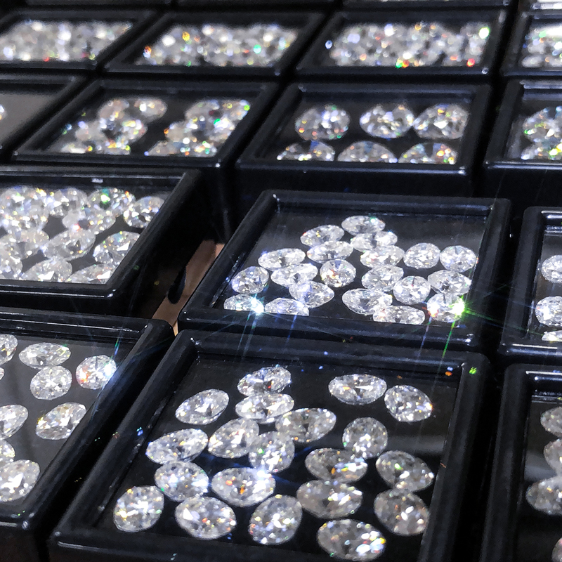 Messi Alahas - Loose Moissanite Gems DEF GRA White Oval Moissanite Stones Oval 11