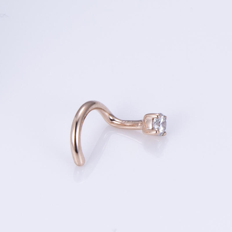Messi Jewelry - 18k 14k 10k Gold 925 Silver Moissanite Lab Diamond Nose Ring Custom Jewelry 12