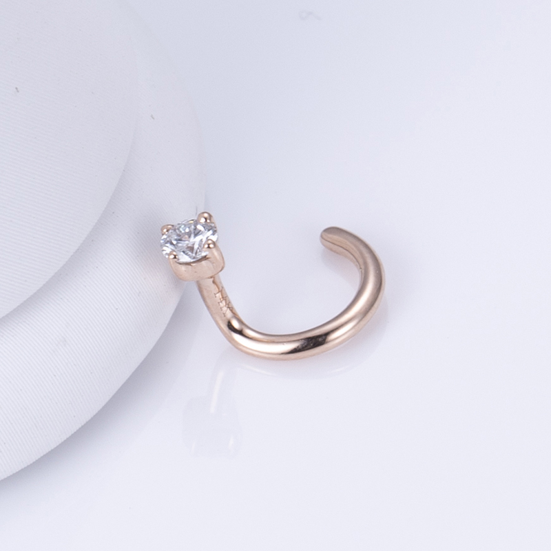 Messi Jewelry - 18k 14k 10k Gold 925 Silver Moissanite Lab Diamond Nose Ring Custom Jewelry 11