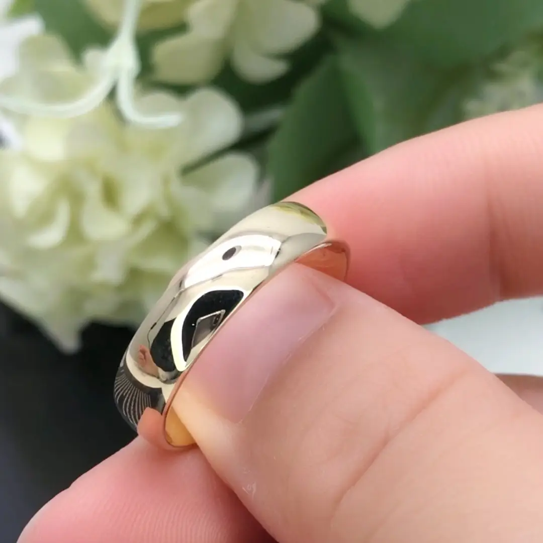 MSR-534 9K 10K 14K 18k Giallo Gold Anello per uomo 1