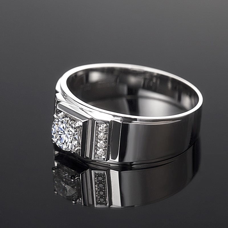 Messi Jewelry - Messi Jewelry Men Ring Engagement Wedding Bands 14k 18k Gold Jewelry wholesale AU750 Mens Moissanite Rings Men Rings 16