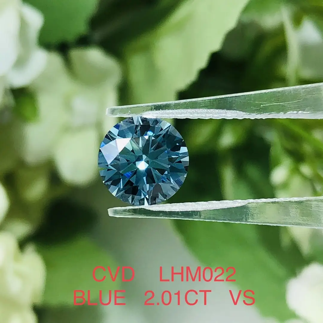 Messi Jewelry | Practical lab grown blue diamond ring quality assurance 3