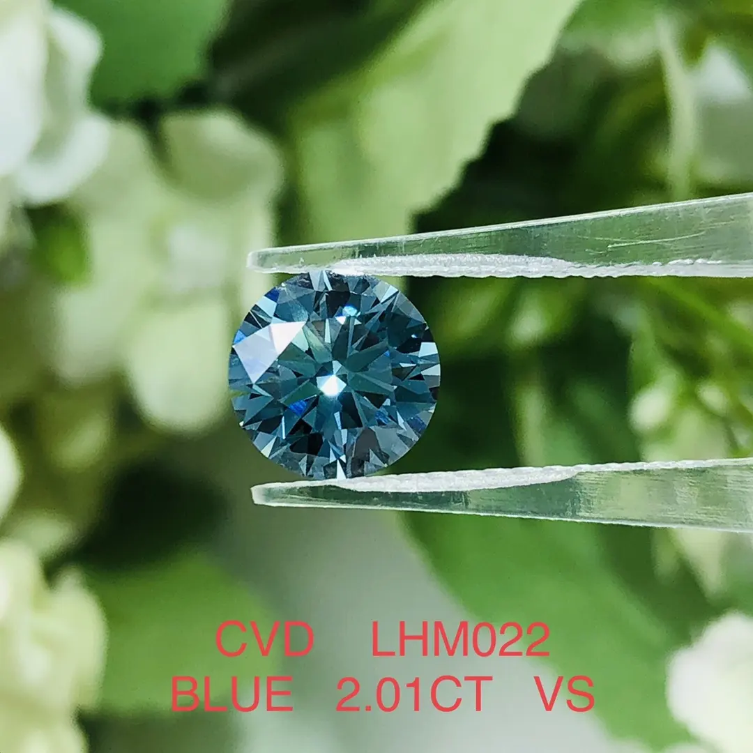 Messi Jewelry | Practical lab grown blue diamond ring quality assurance 3