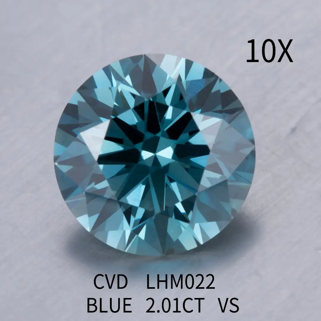 Messi Jewelry | Practical lab grown blue diamond ring quality assurance 2