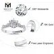 Messi Jewelry 1ct Moissanite Diamond 18k White Gold Wedding Ring - High Quality, Low Price 4