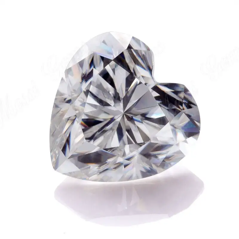 Gioielli Messi - Gioielli Messi da 3 mm a 13 mm taglio a cuore def GH Moissanite lucido 1