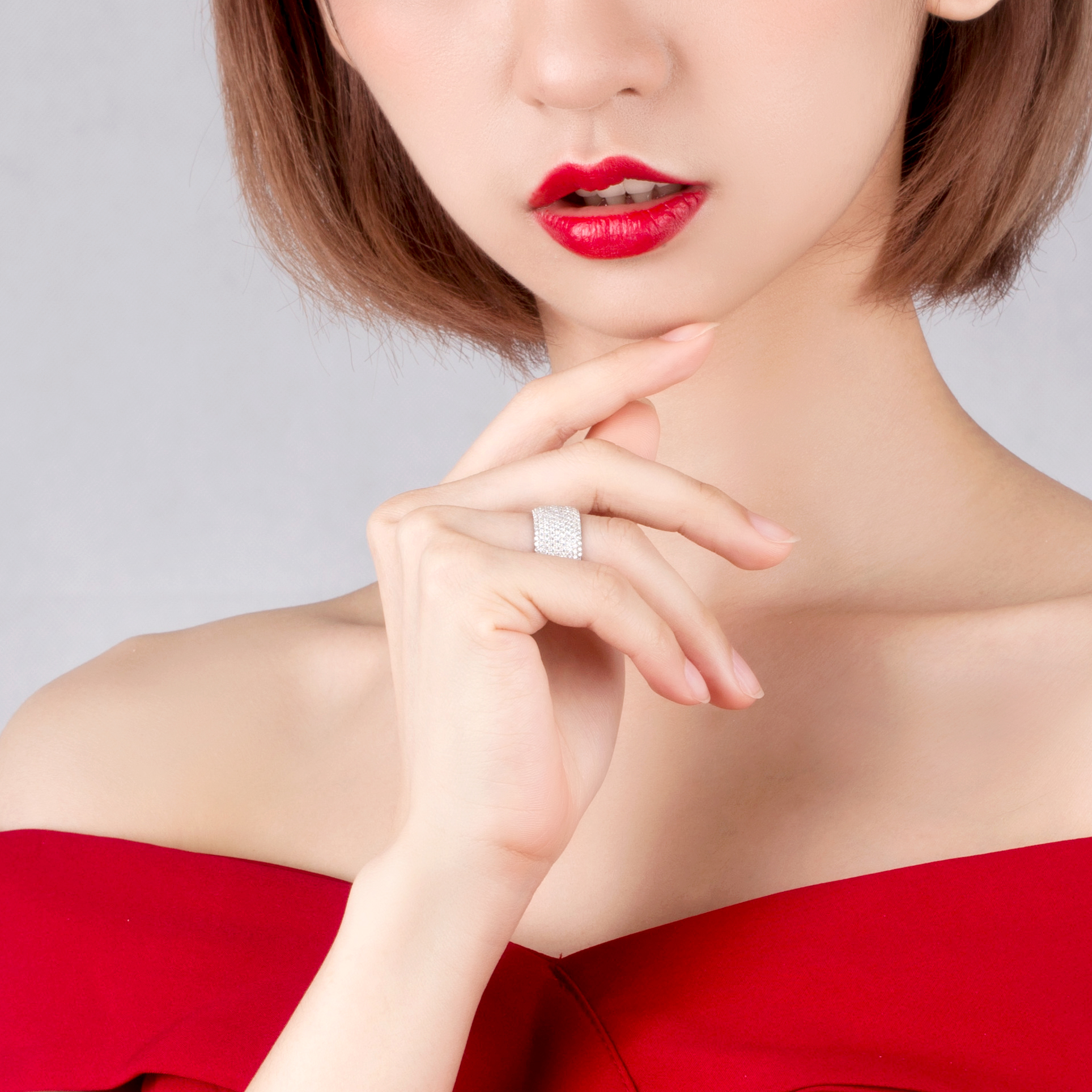 Messi Alahas - Messi alahas Singsing Engagement Set 14k 18k Gold Moissanite Stone Babaye Mga Lalaki Ug Alahas Fashion Gift Party Trendy singsing Singsing 12