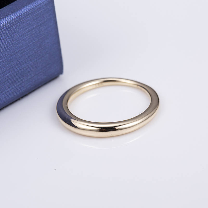 Messi Jewelry - Women Mens Couple Ring 18K 14K 10K Soild Gold Wedding Gold Band Ring Wedding Band 11