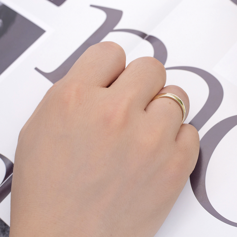 Messi Jewelry - Women Mens Couple Ring 18K 14K 10K Soild Gold Wedding Gold Band Ring Wedding Band 13