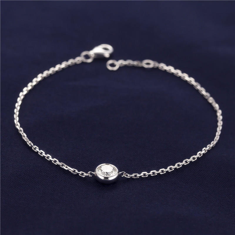 moissanite tennis bracelet white gold at Wholesale Prices | Messi Jewelry 8