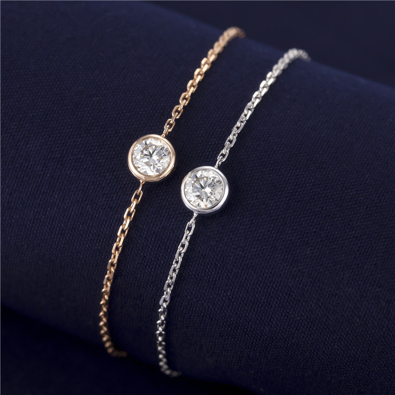 High End moissanite tennis bracelet yellow gold suppliers | Messi Jewelry 9